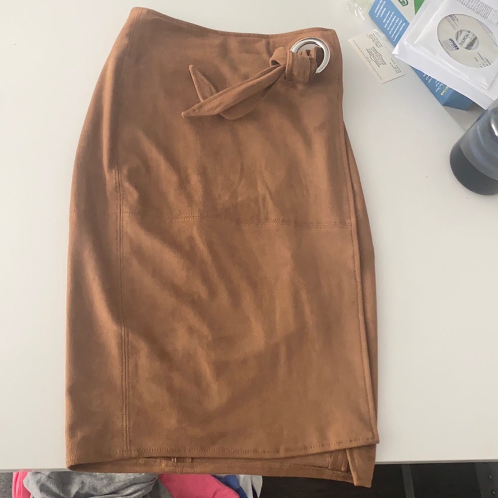 Suede pencil skirt NWOT.